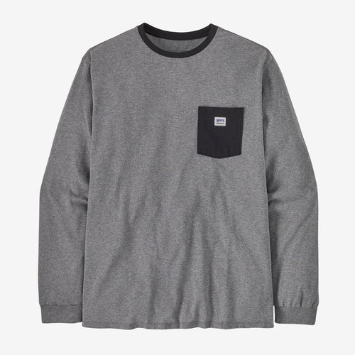 Patagonia Long-Sleeved Shop Sticker Pocket Responsibili-Tee®
