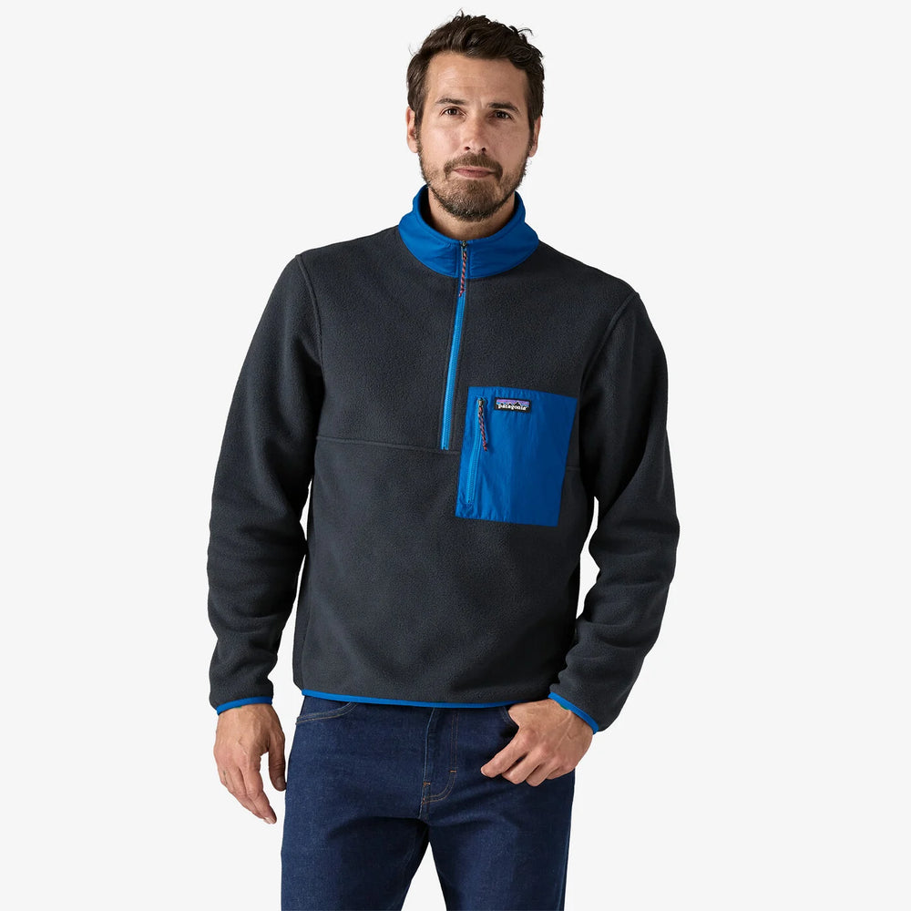 Grey and blue patagonia pullover shop