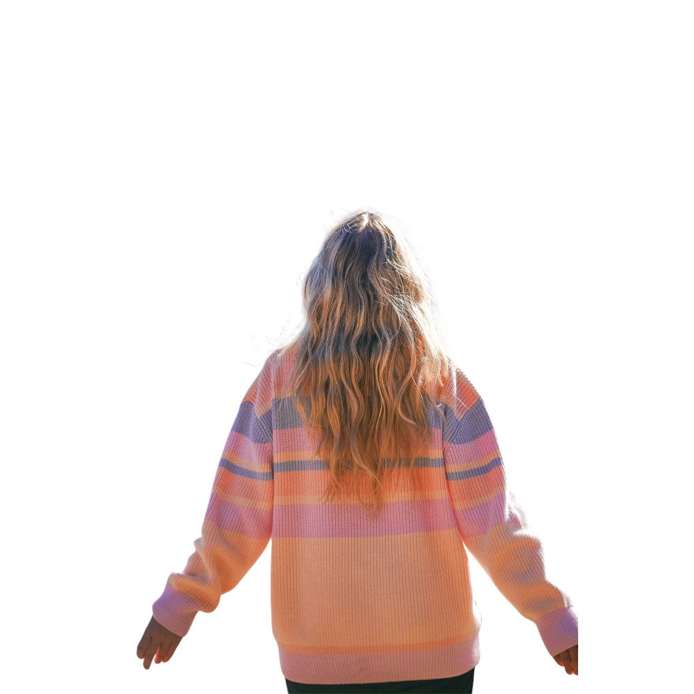 Notice The Reckless Peachy Knit Sweater