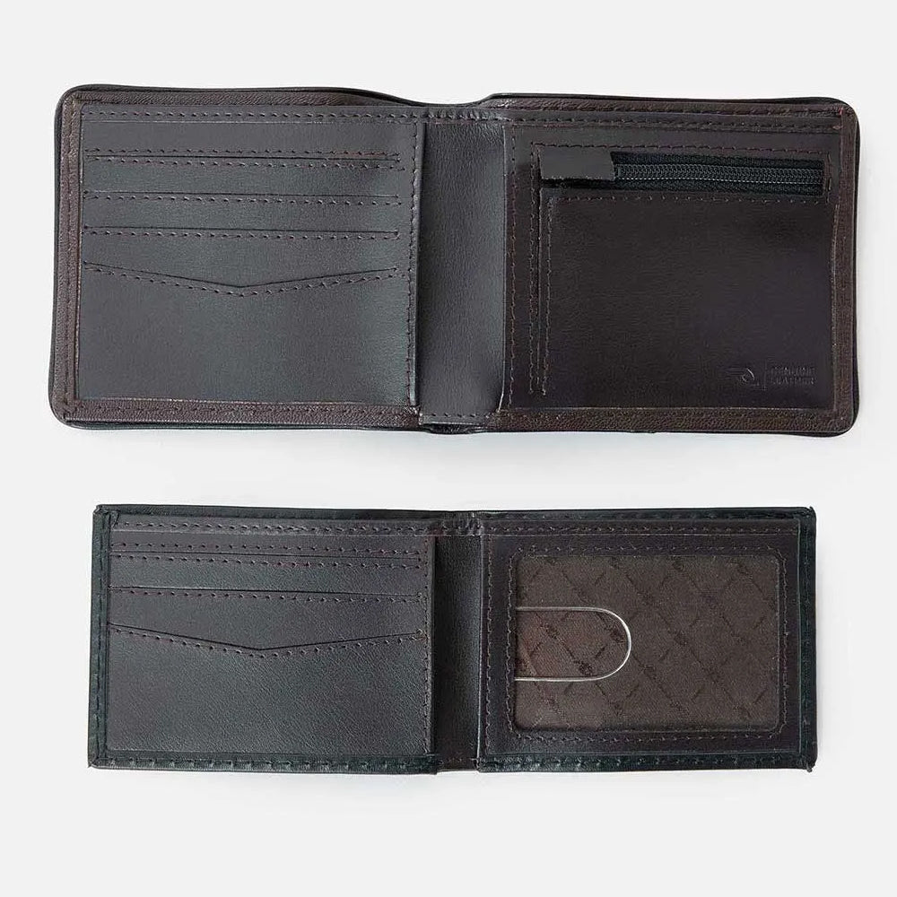 Rip Curl Mens Layered Rfid 2 In 1 Wallet