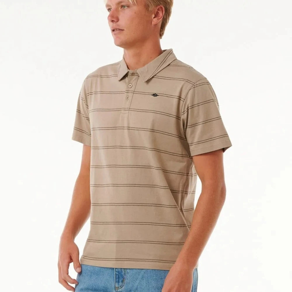 Rip Curl Mens Plain Stripe Polo