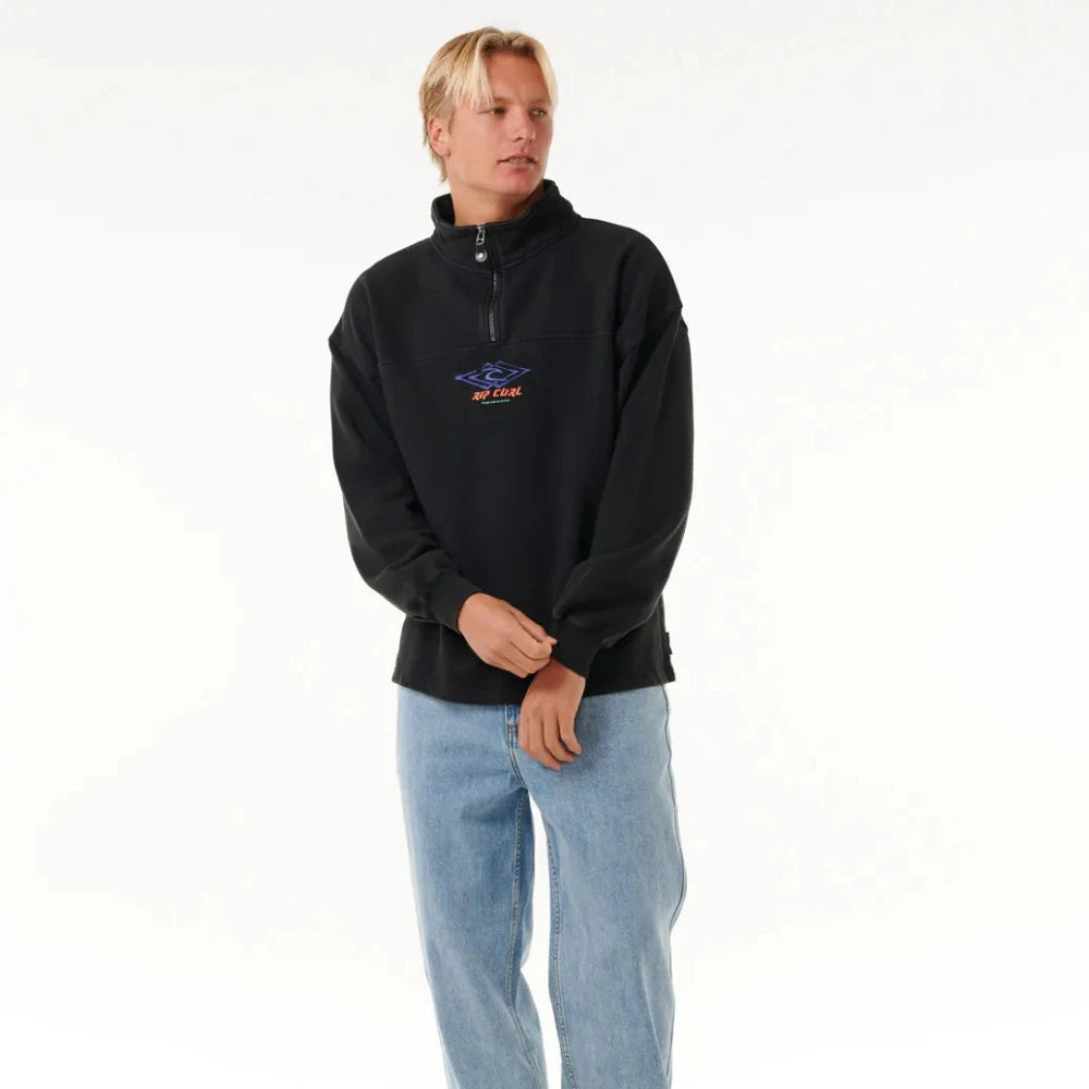 Rip Curl Quest 1/4 Zip Crew Sweater