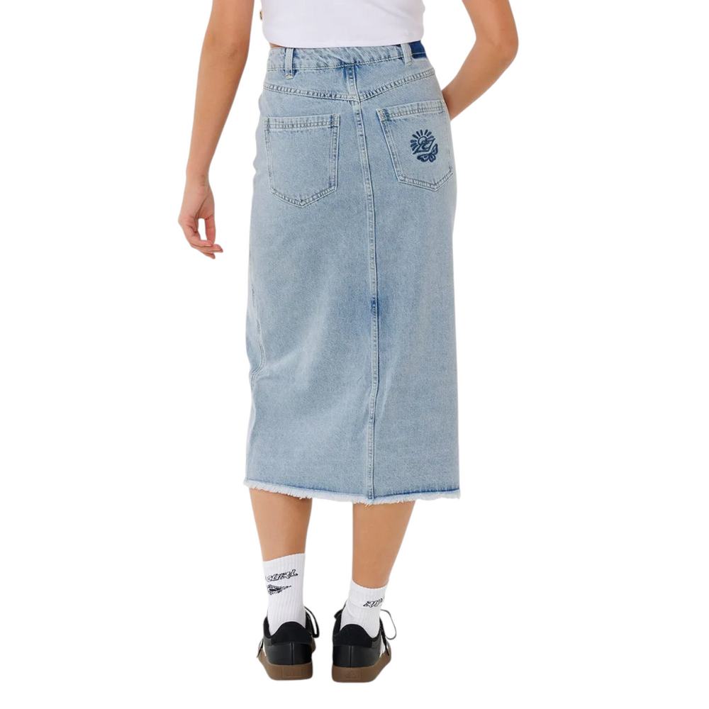 Rip Curl The Search Denim Midi Skirt