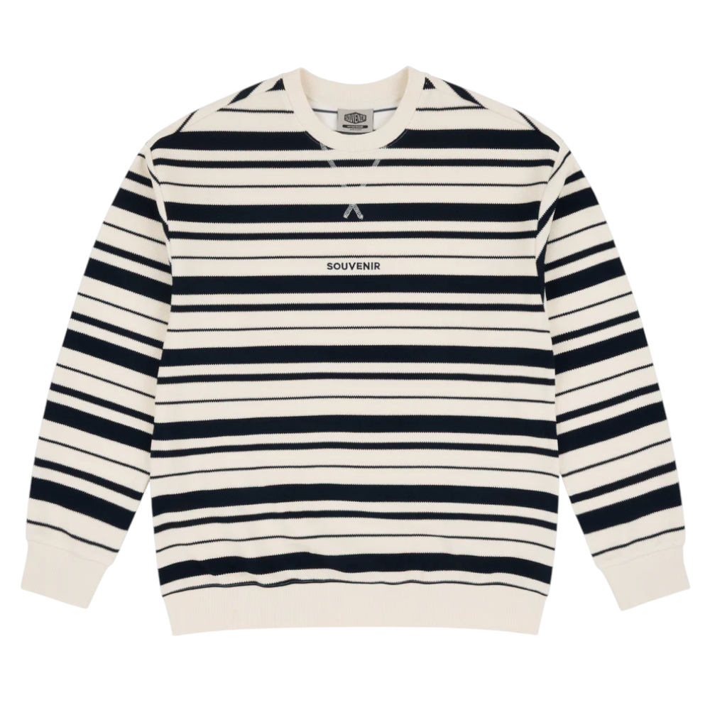 Souvenir Striped Ultra Pique Crew