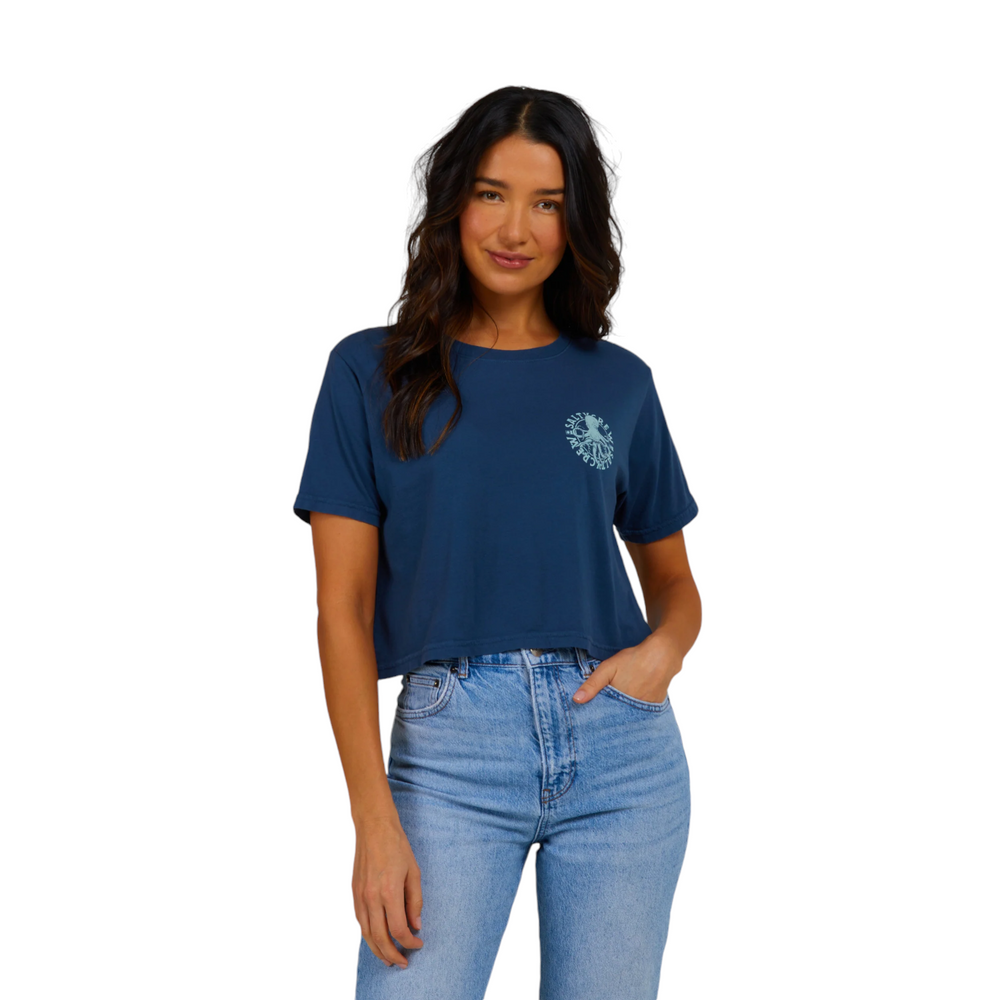 T-shirt court  My Friend de Salty Crew Denim pour femme