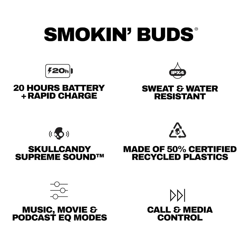 Skullcandy True Wireless Smokin Buds