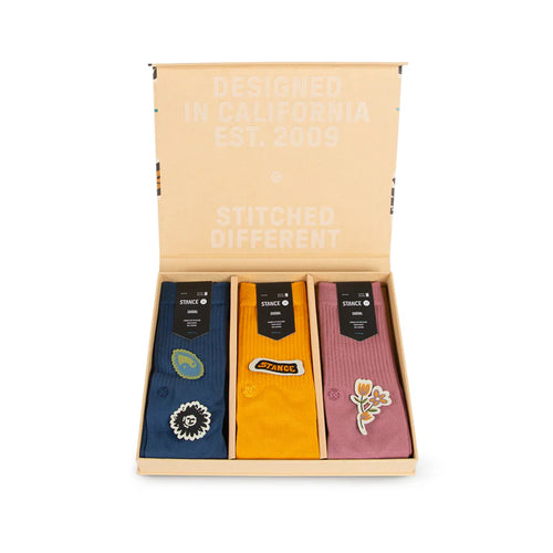 Stance Icon Patches Crew Socks Box Set