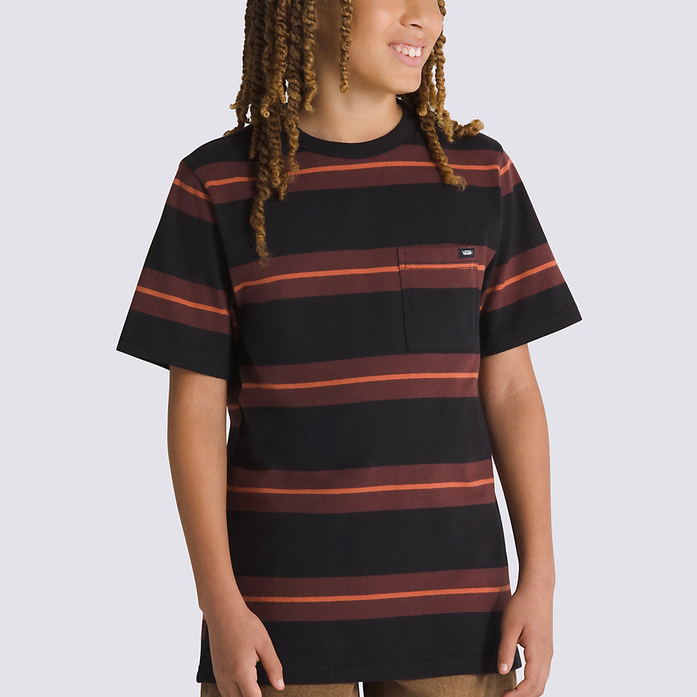 Vans Boys Turner Stripe Shortsleeve Knit (Kids)