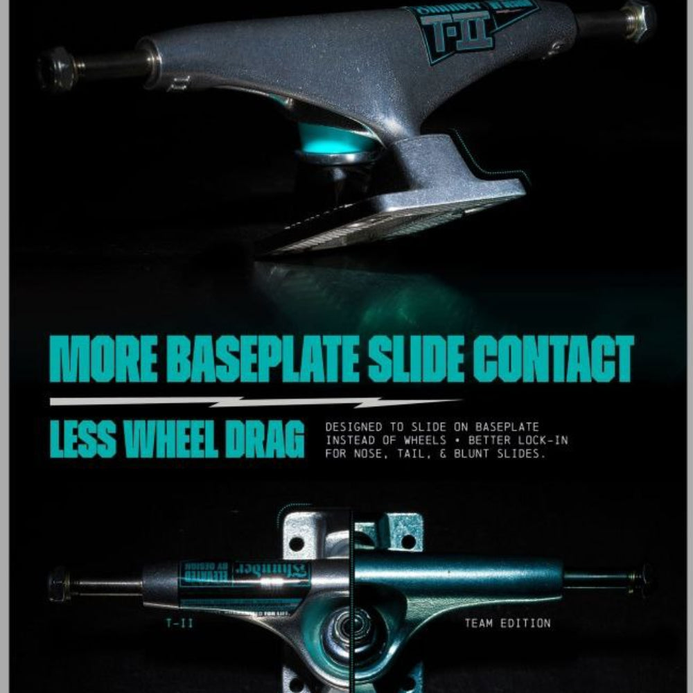 Thunder TII Polished Skateboard Trucks