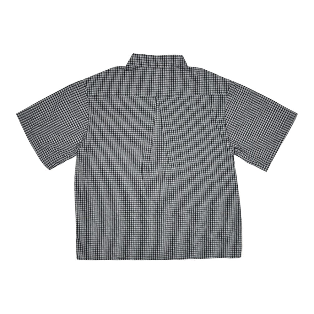 Vulgus365 Tag Button Up Shirt (dark plaid)