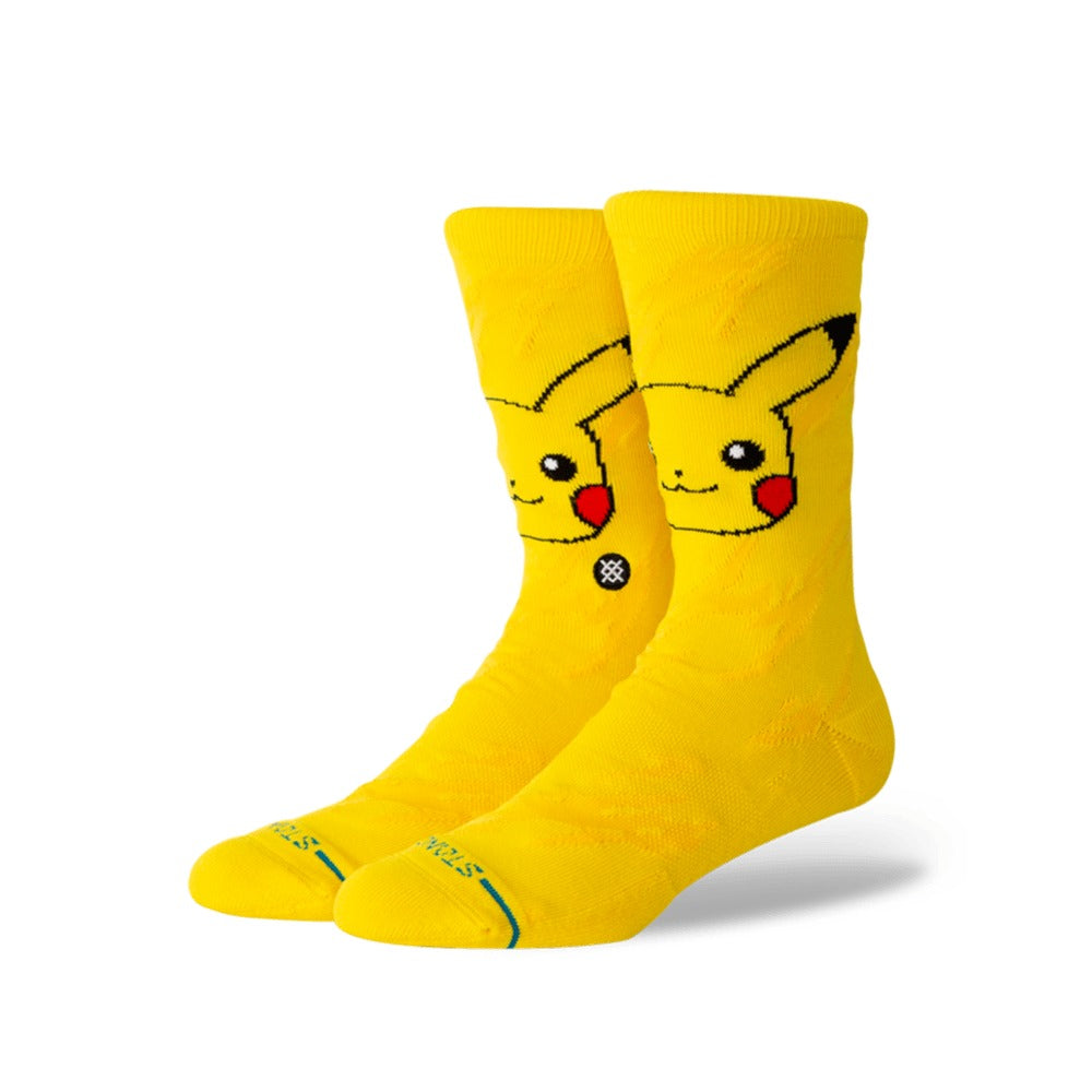 Stance Pokémon Pikachu Bolt Crew Socks - Yellow