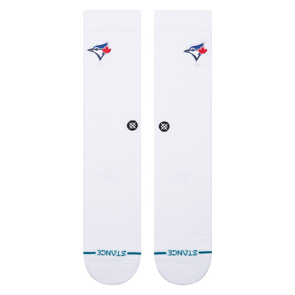 Stance MLB Toronto Blue Jays Crest Crew Socks - White (front)