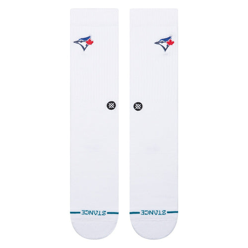 Stance MLB Toronto Blue Jays Crest Crew Socks - White (front)