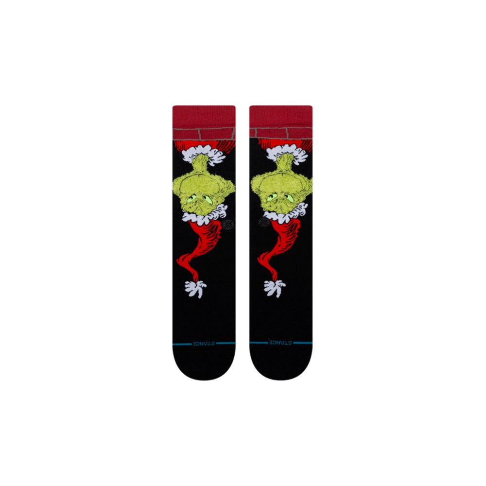 Stance Grinch Down The Chimney Crew Socks - Black