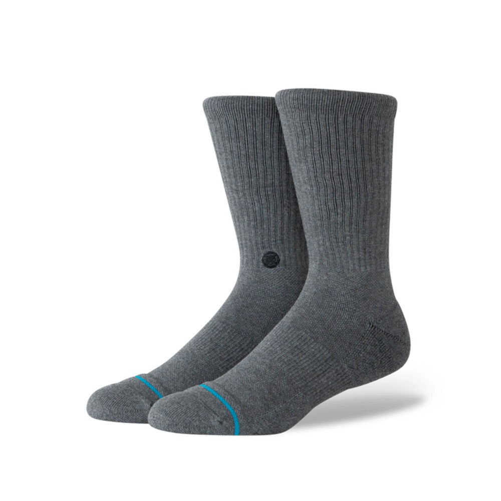 Stance Signature Crew Socks - Black Heather