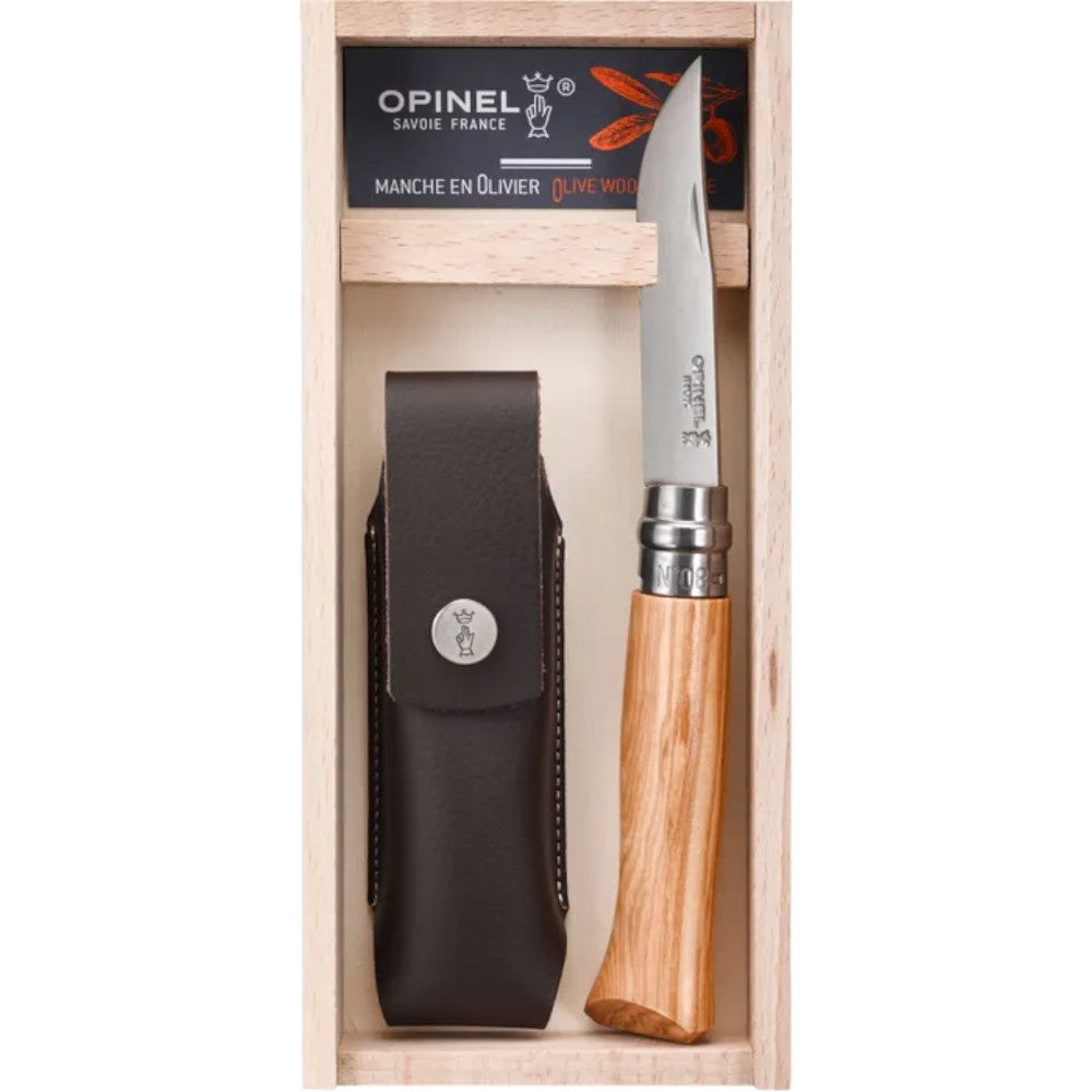 Opinel N°8 Coffret bois olivier