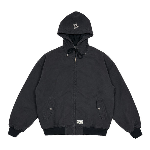 Vulgus white label work jacket (washed black)