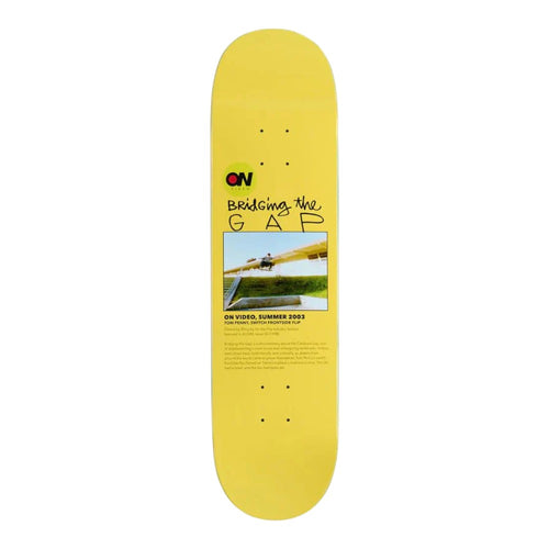 Heritage On Video Bridging The Gap Skateboard Deck 8.25