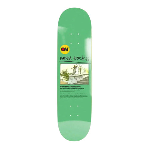 Heritage On Video Hubba Rocks Skateboard Deck 8.375