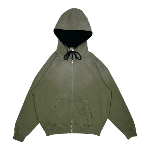 Vulgus365 Cycle Zip Hoodie (washed olive)
