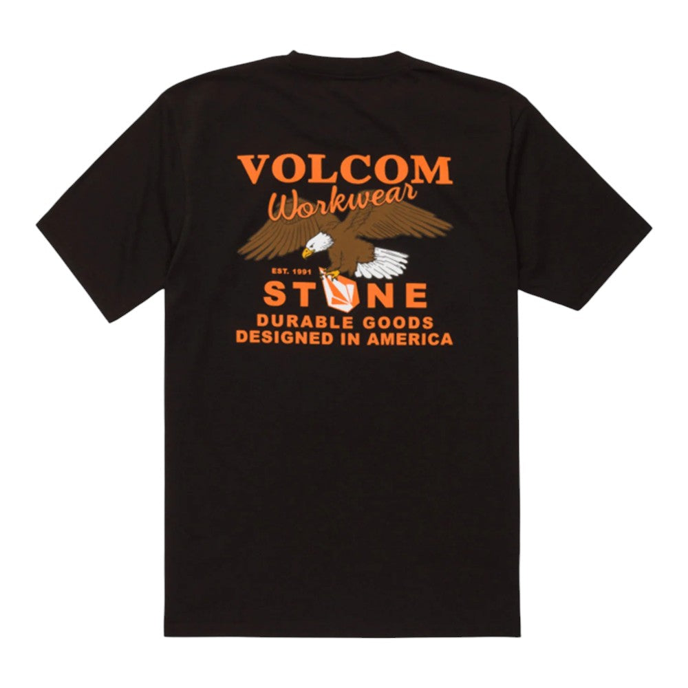 T-shirt manches courtes de travail Stone Talon pour homme Volcom