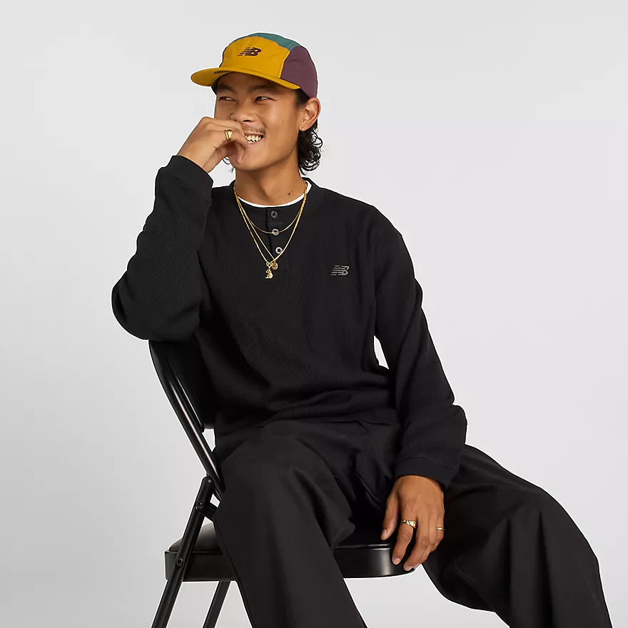 New Balance Waffle Knit Longsleeve Henley