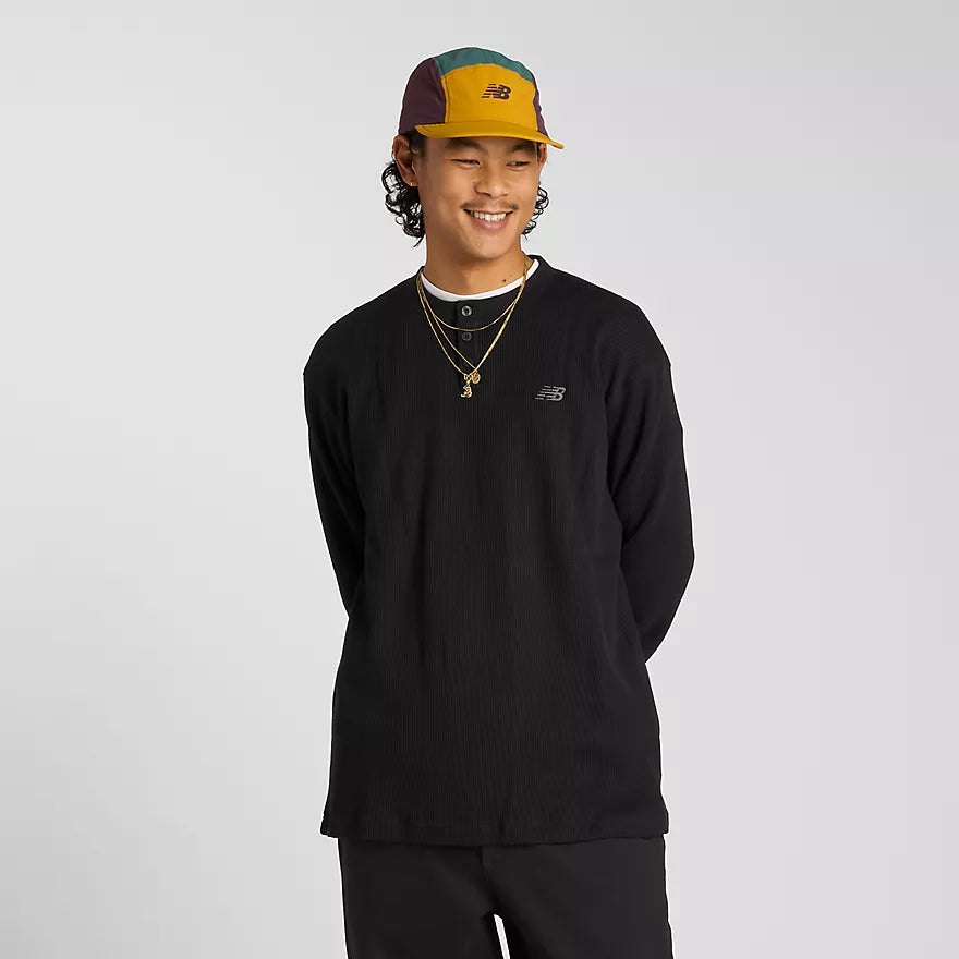 New Balance Waffle Knit Longsleeve Henley