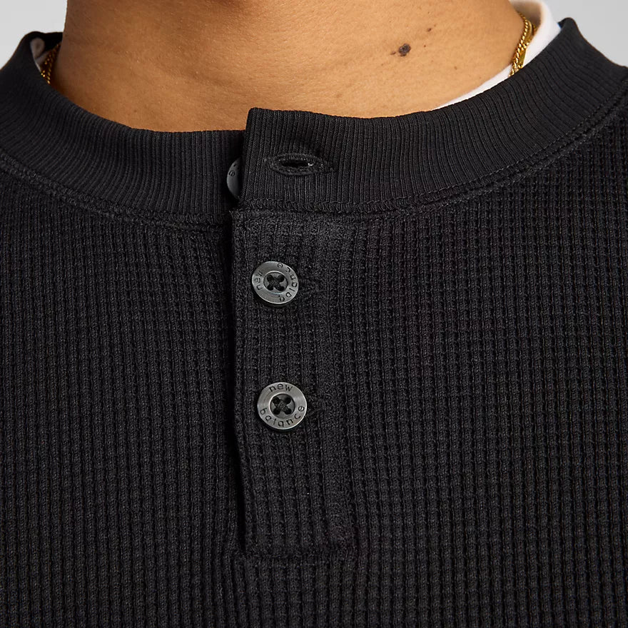 New Balance Waffle Knit Longsleeve Henley