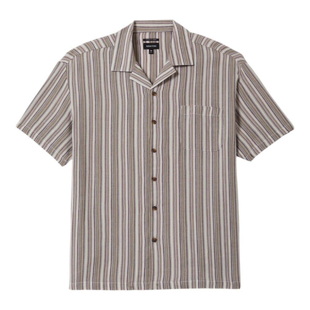 Chemise tissée à rayures torsadées Brixton Bunker MC