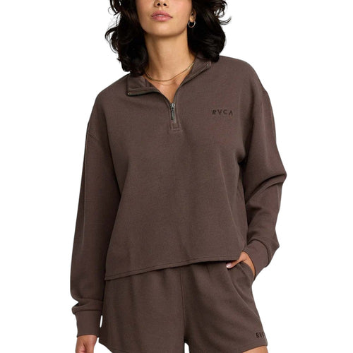 RVCA Womens Glory Waffle Pullover Crew