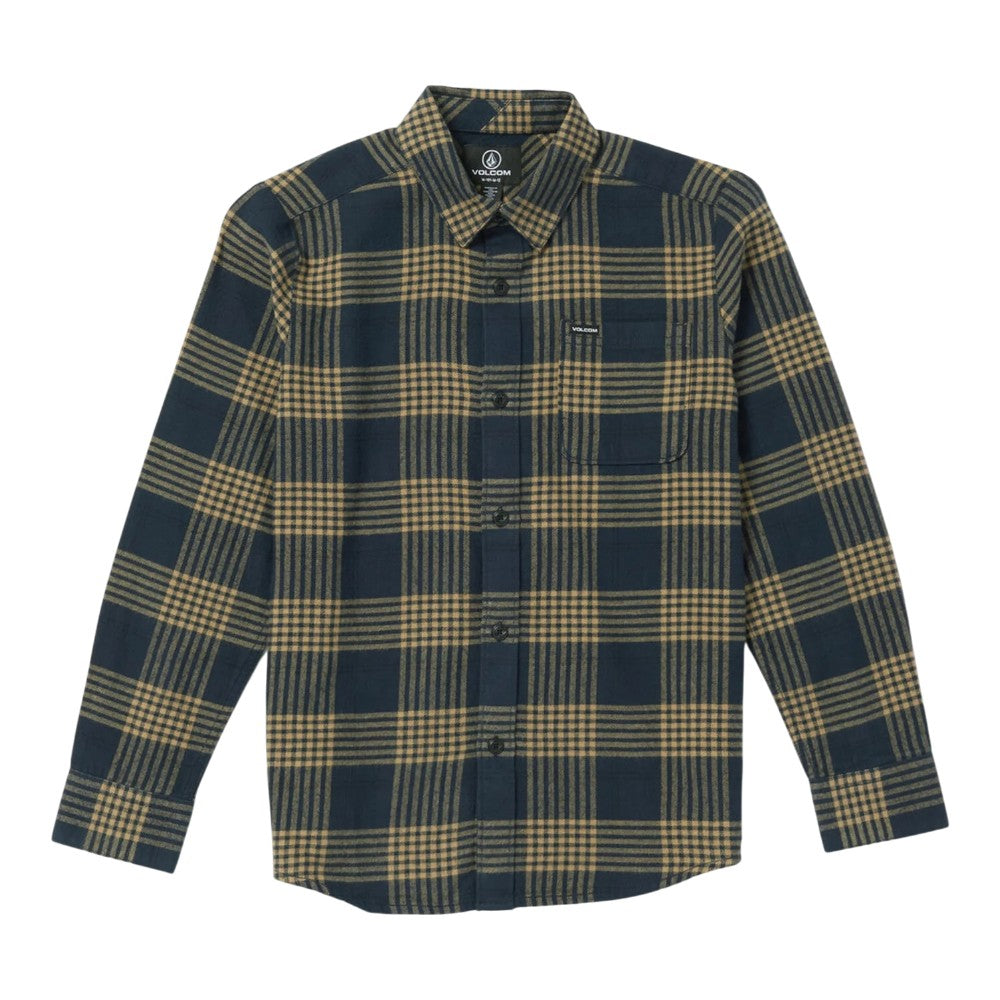 Volcom Boys Caden Plaid Longsleeve Shirt