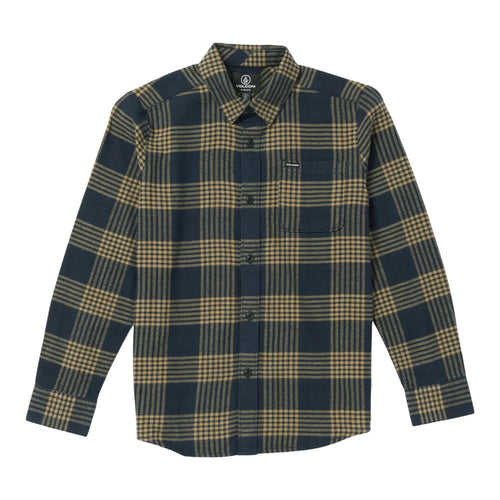 Volcom Boys Caden Plaid Longsleeve Shirt