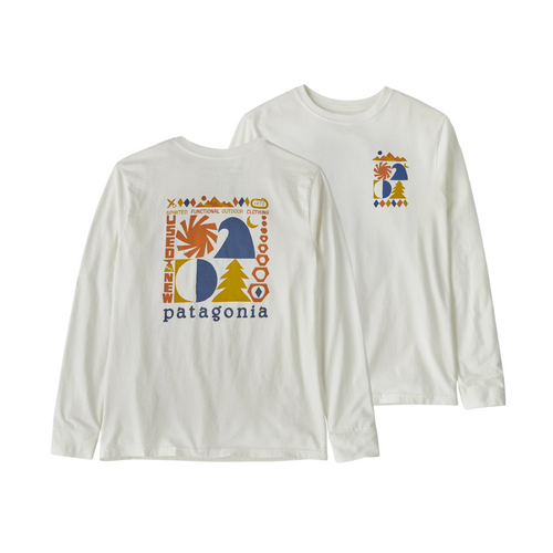 Patagonia Kids' Long-Sleeved Regenerative Organic Certified™ Cotton Graphic T-Shirt