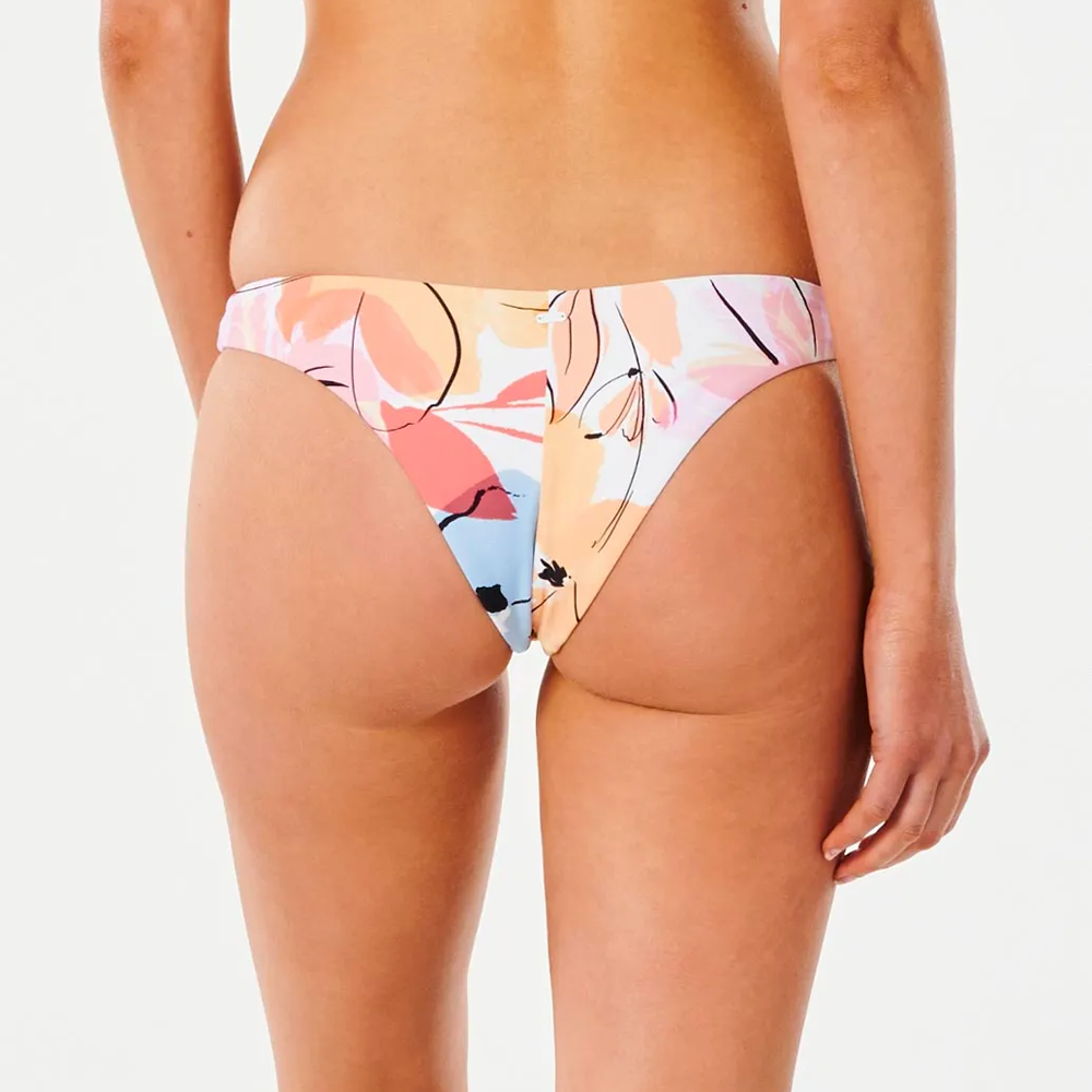 Rip Curl Women's Blossom High Leg Reversible Skimpy Coverage Bikini Bottom