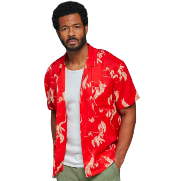 Brixton Bunker Paradise S/S Woven Shirt - Safari S