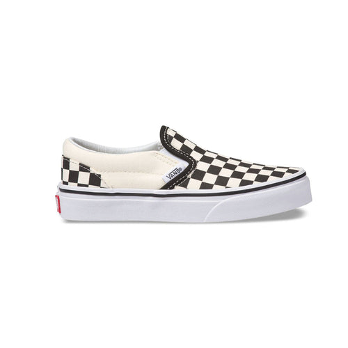 Vans Kids Classic Slip-On Shoes Checkerboard (Beige)