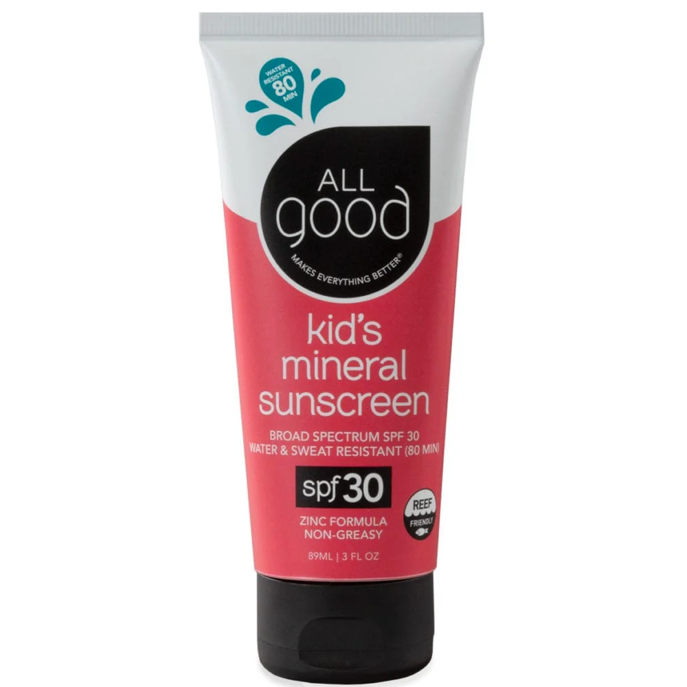 All Good SPF 30 Kids Mineral Sunscreen Lotion 3Oz