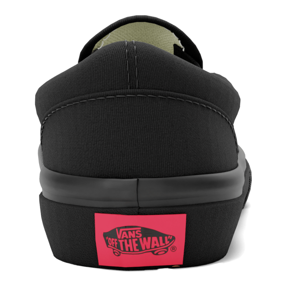 All black slip sales on vans kids